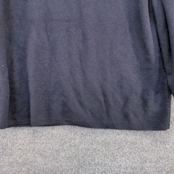 Franco Callegari Women's Button Front Knit Cardigan Sweater Blue Medium Merino - Picture 7 of 12